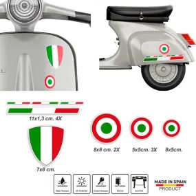 Bandiere e stemmi di Vespa Italia - STICKERS