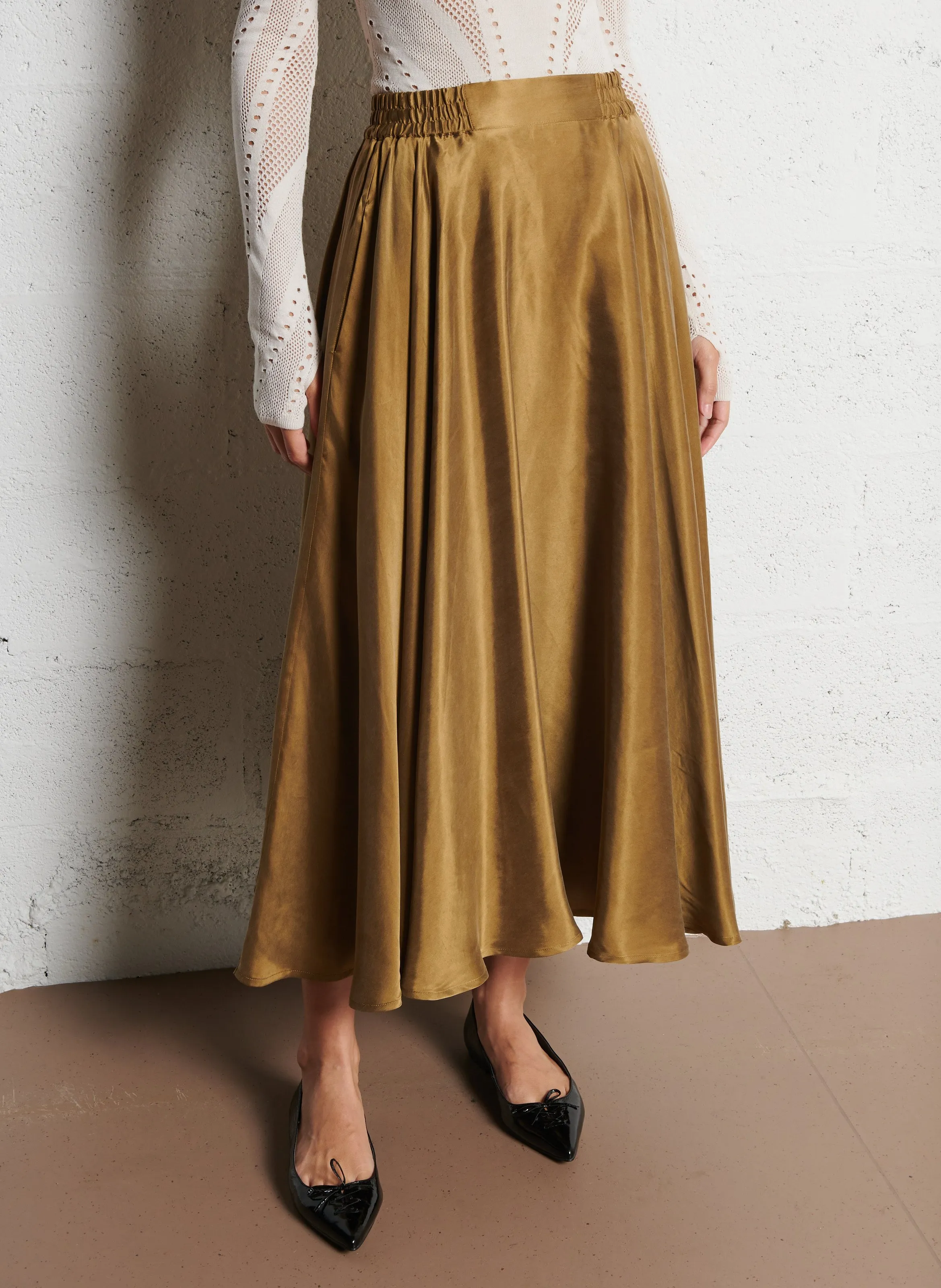  MES DEMOISELLES   VALIM - Gonna lunga svasata | Marrone