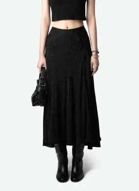  ZADIG&VOLTAIRE   JEANNE - Gonna lunga in seta | Nero